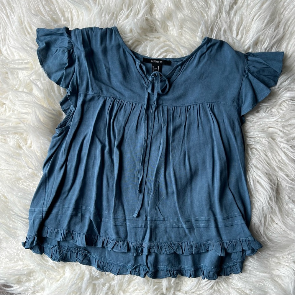 Forever 21 Blue Blouce